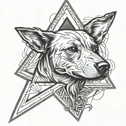 Imemory Dead Dog Inside A Triangle