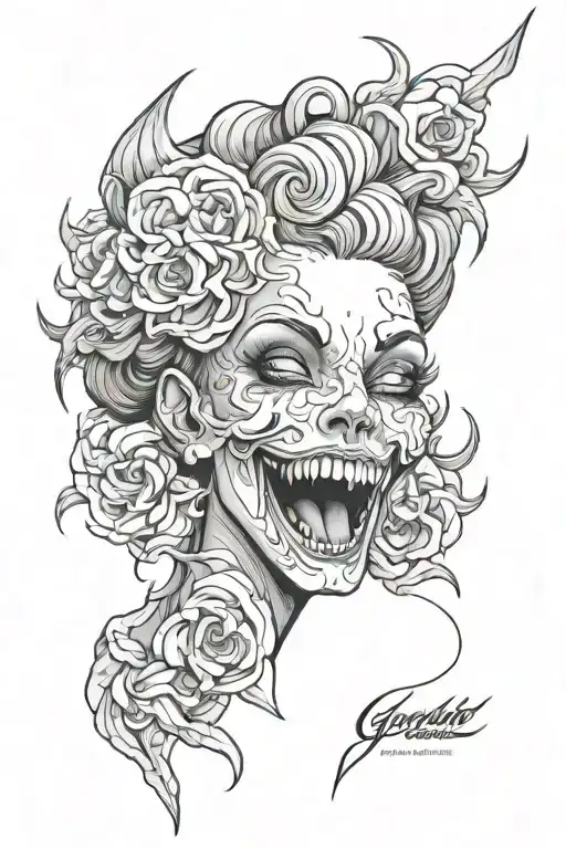 Grotesque Dark Horror Woman