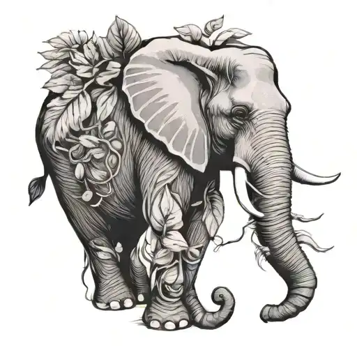 Elephant Leaves Water