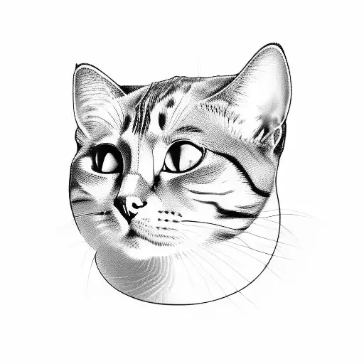 An Engineer's Blueprint Of A Cat Wearing Roller Skates