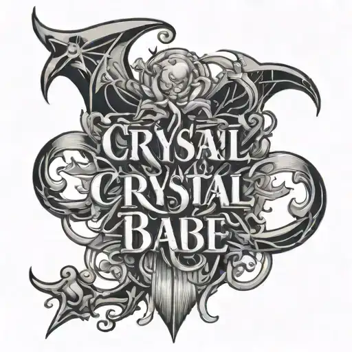 Crystal Babe Purgatory Lettering