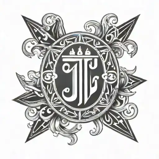 Fiji Flag Ohm Symbol Stars