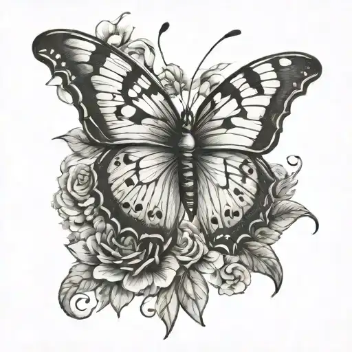 Butterly With The Word Luckland