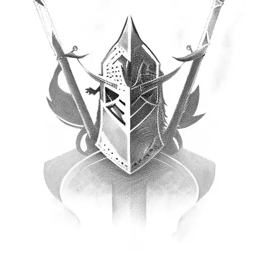 Knight Of The Twilight Forest With Boar Spear