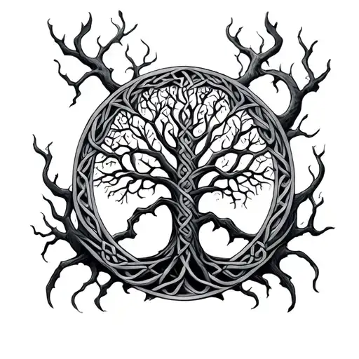 Dullahan Celtic Tree Of Life