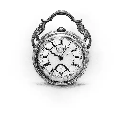 A Unique Design Combining A Pocket Watch And A Baby
