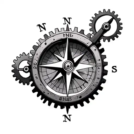 Compass And Gears Inspired