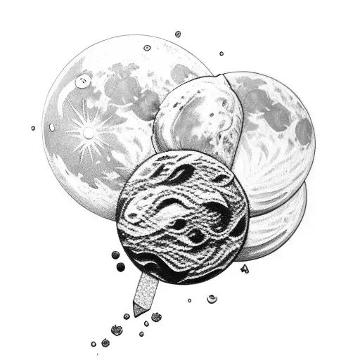 Moon Ice Cream Stick