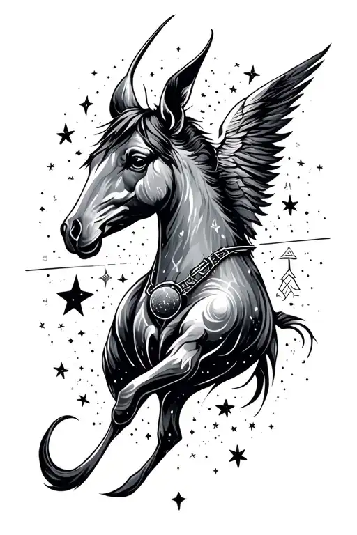 Signs Of The Sagittarius Zodiac With Universe Con Stars