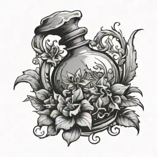 Potion Bottle Flowers Skyrim