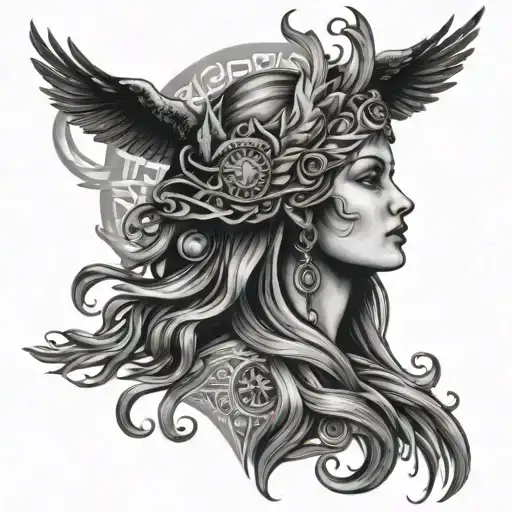 Hecate Goddess & Phoenix