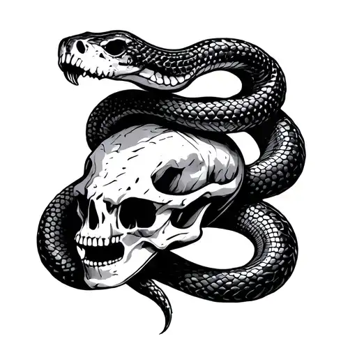 Snake Skull On The Elbow