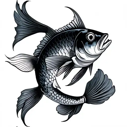Fish Zodiac Sign With 12