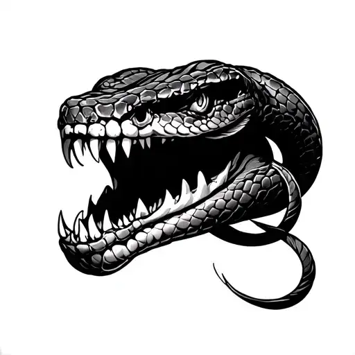 Snake Jaw On The Elbow