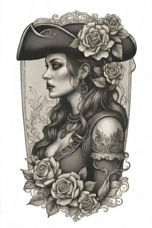 Floral Female Pirate