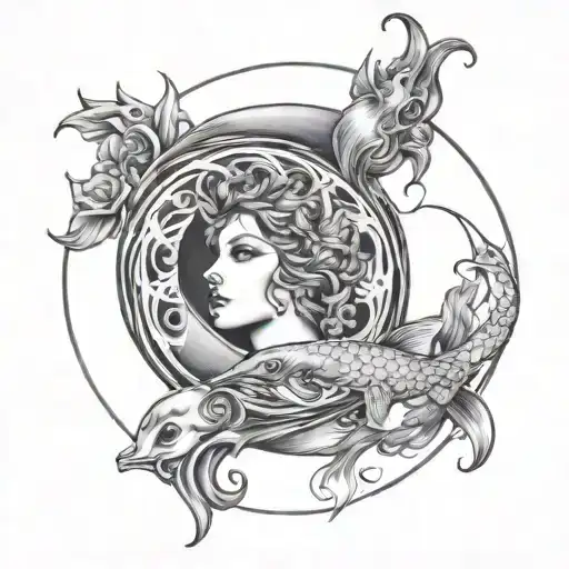 Pisces And Triple Moon Goddess