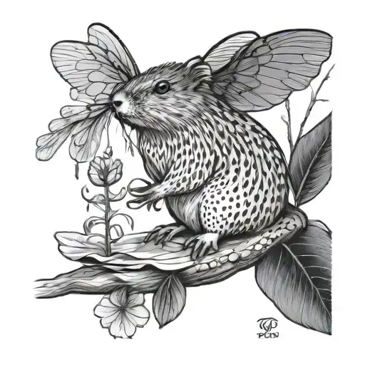 Beaver And Dragonfly