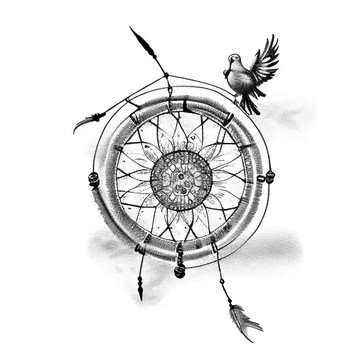 Dream Catcher With Dove