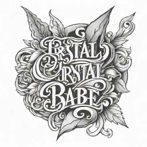 Crystal Babe Purgatory Lettering