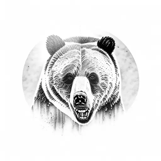 Grizzly Bear Shooting An Ak-47