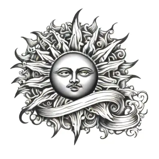 Sun Tattoo For Dad Memorial