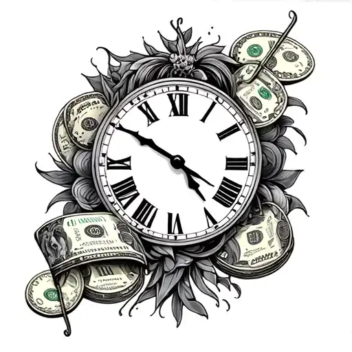 Time And Money Half Sleeve