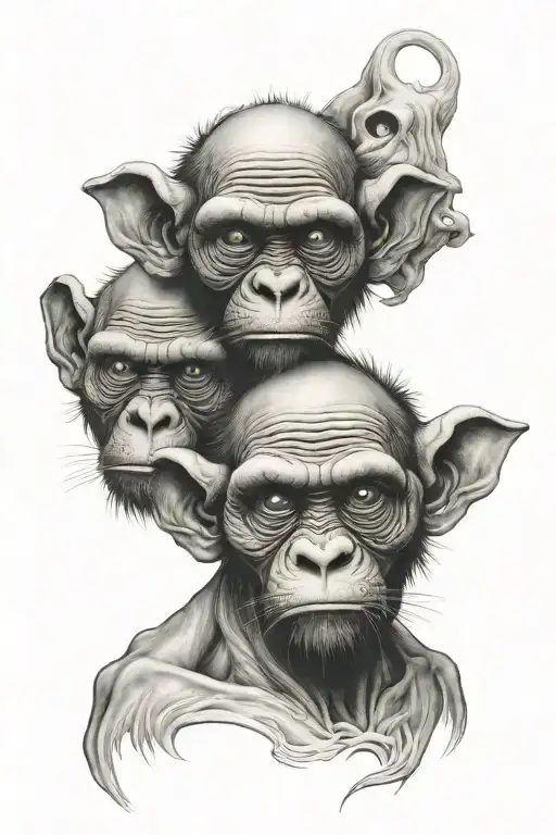 See No Evil Speak No Evil A Animal Inspired