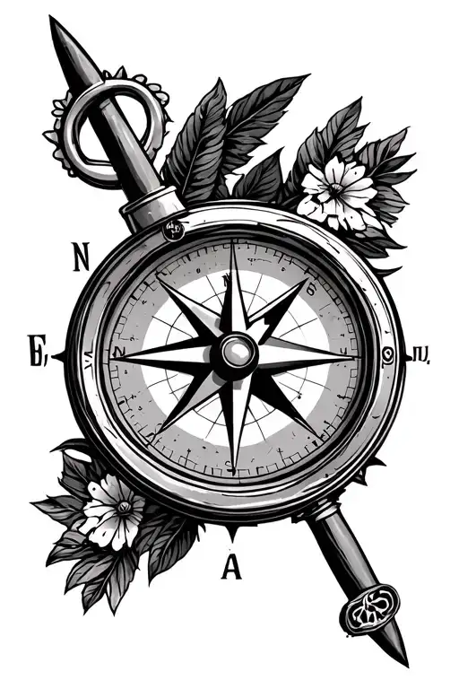 Bucaramanga Colombia Compass Design