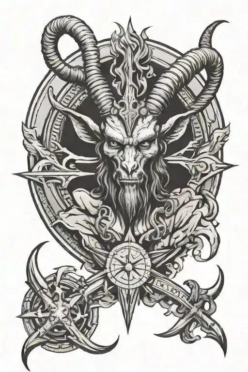 Baphomet Wearing Shirt