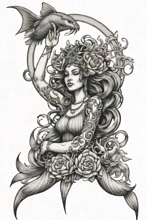Hecate Goddess & Mermaid