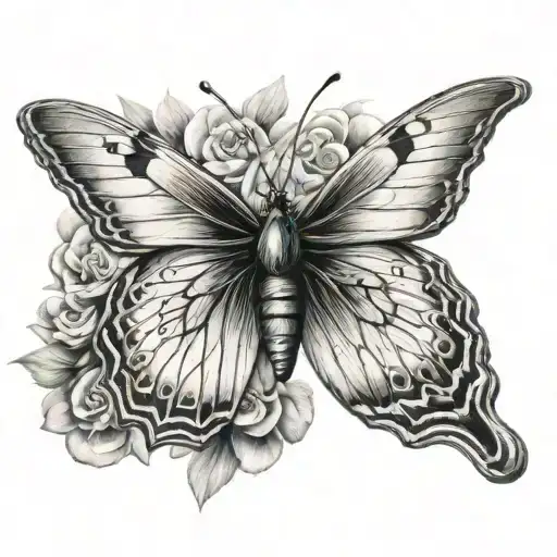 3D Realistic Butterfly Flying