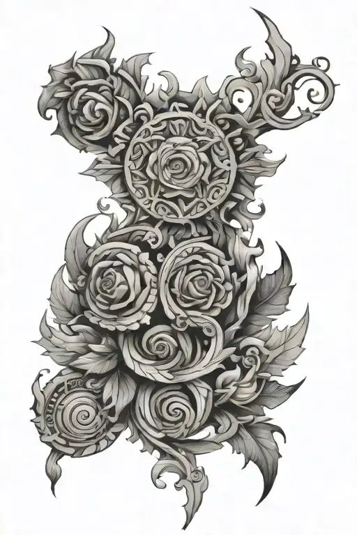 Nordic Style Tattoo For The Upper Right Arm Sleeve