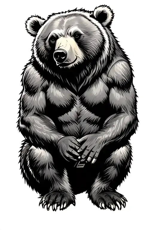 Protector Bear Sitting