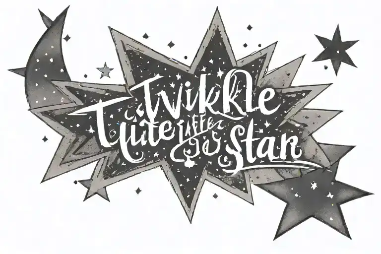 Twinkle Twinkle Little Star Words Written