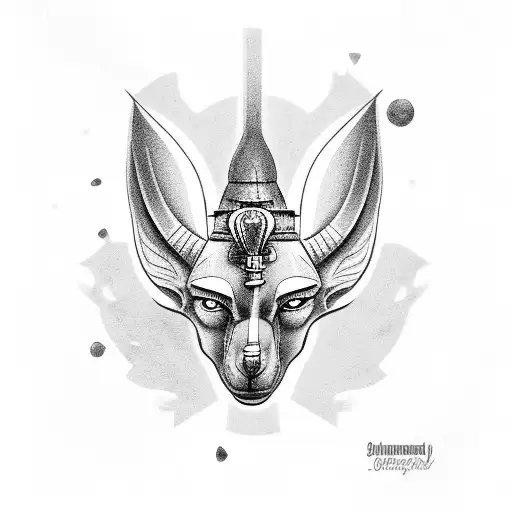 Anubis Holding A Cup Of Coffee