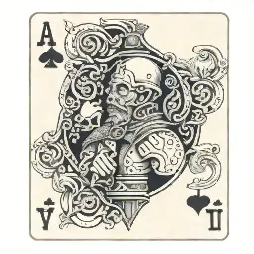 Jack Of Spades Playing Card Featuring Blue Collar Things
