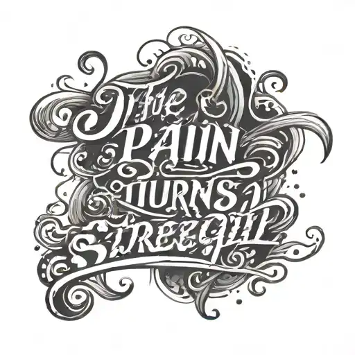 The Pain Turns Into Strength Script Font