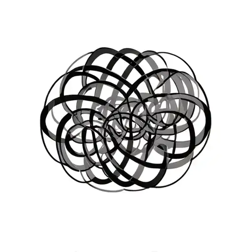 Circle Of Twenty Infinity Signs Intertwined