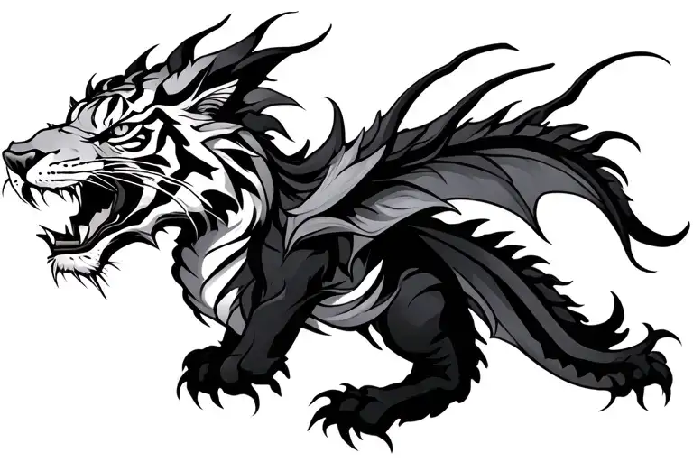 Dragon Against The Tiger