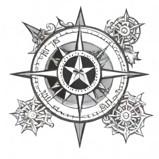 Name Ar'ray In Cur Compass Rose