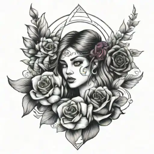 Skye And Libra And Floral