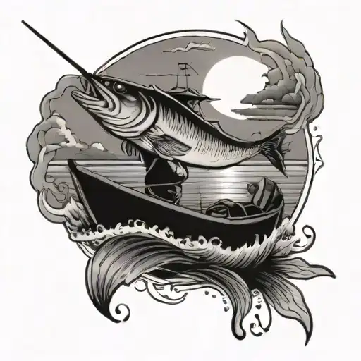 Fishing Sunset Boat Fishing