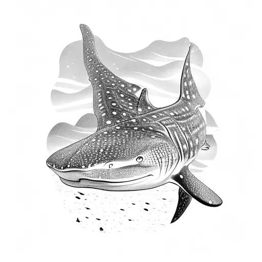 Whale Shark With Mountain