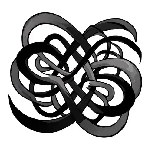 Circle Bordered With Twenty Infinity Signs Intertwined