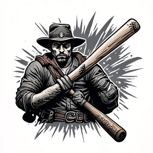 Minuteman And Baseball Bat