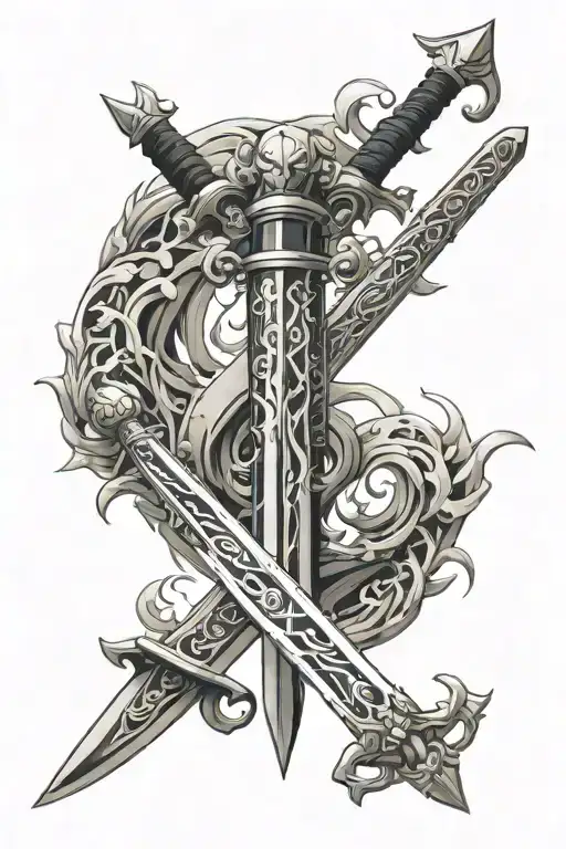 Beserk Anime Guys Sword Symbol