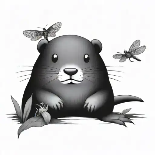 Beaver And Dragonfly