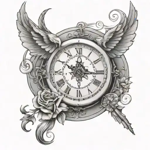 Sagittarius Zodiac And Clock