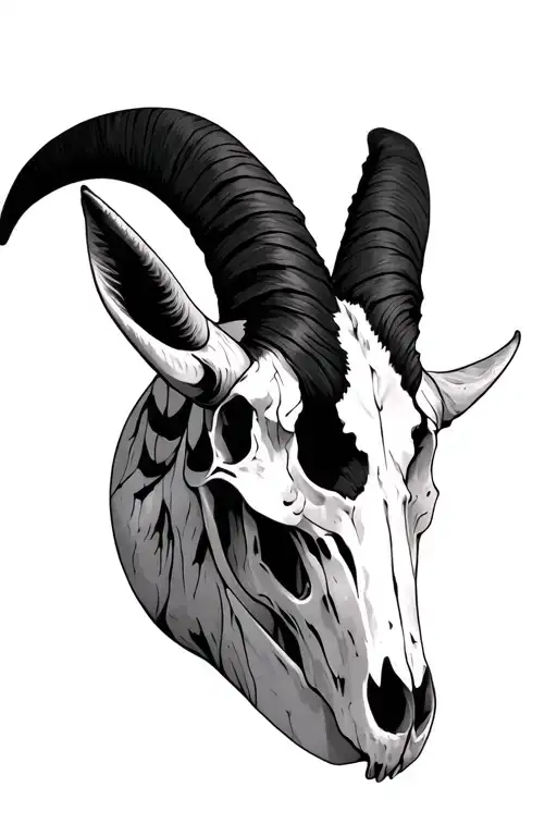 Circaam Made Into A Goat Skull