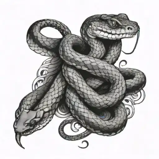 Snake Wrapping Around You All Lights Turned